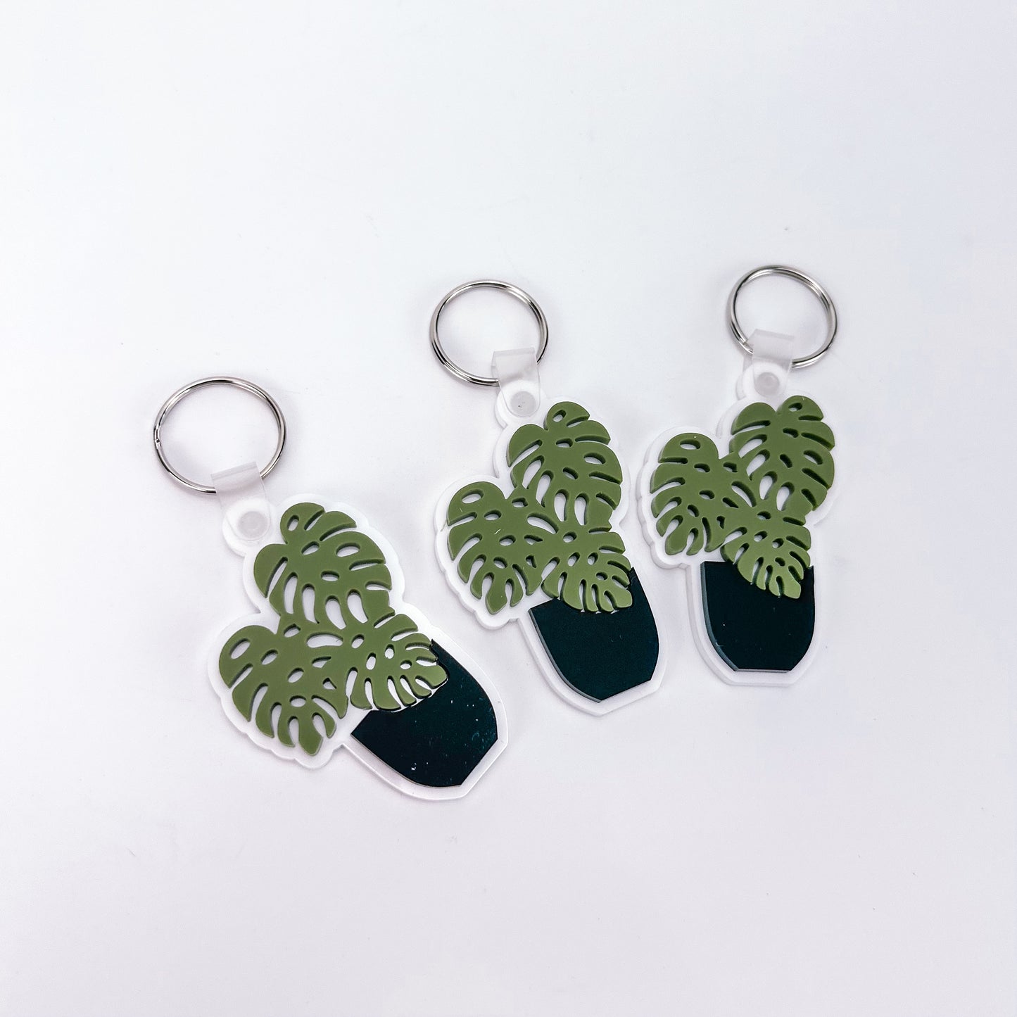 Monstera Plant - Keychain