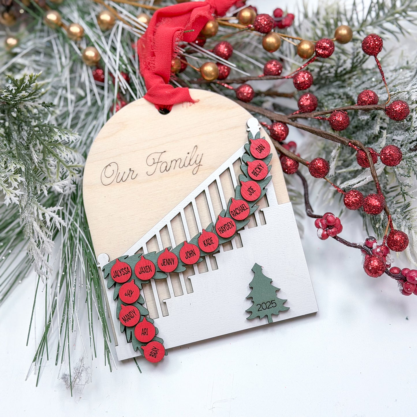 Staircase Family Ornament