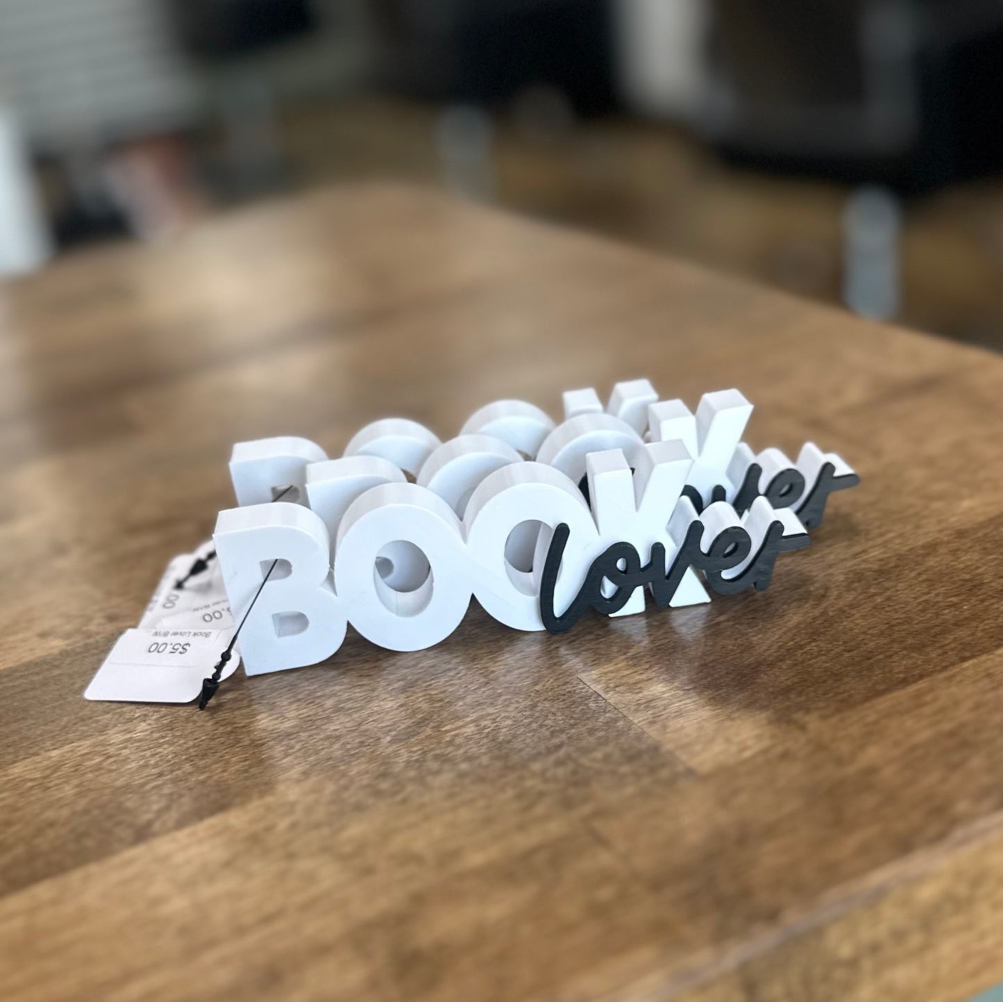 Book Lover B/W - Shelf Sign