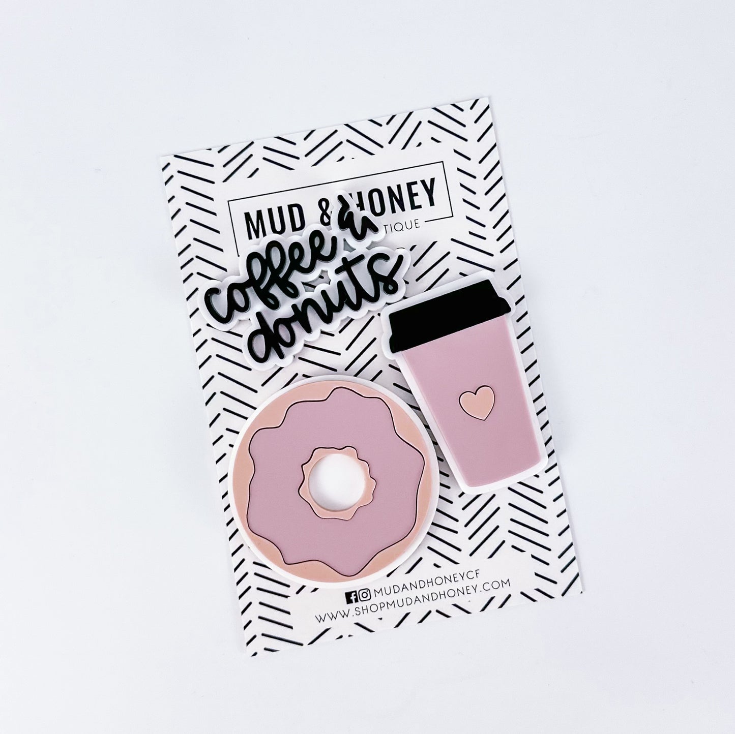 Coffee & Donuts - Acrylic Magnet Set