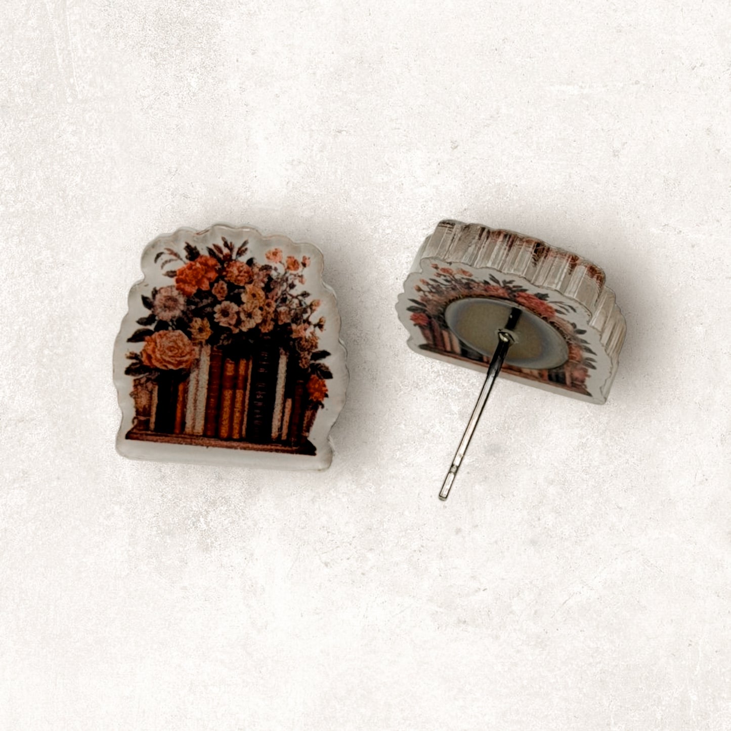 Floral Bookshelf Studs