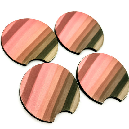 Car Coaster Set  - Sunset Stripes