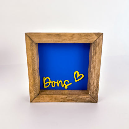 Dons - 6" SS Square Sign