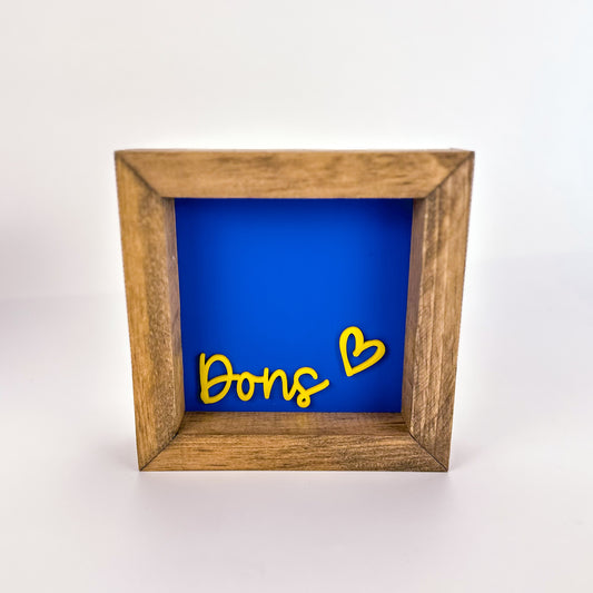 Dons - 6" SS Square Sign