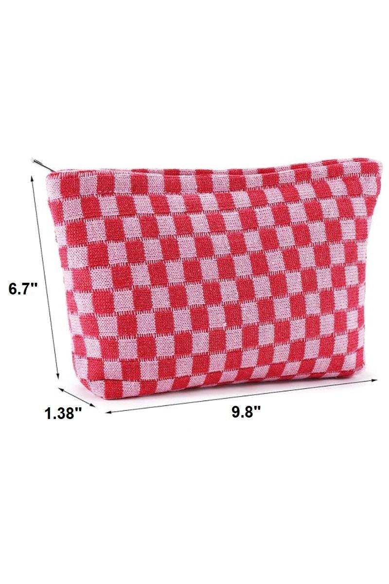 Checkered - Cosmetic Bag