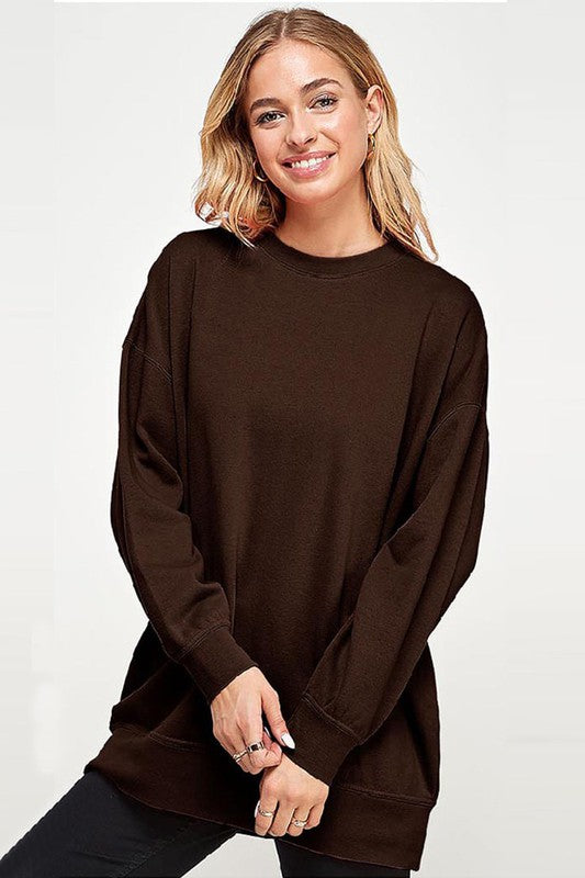 Oversized Sweatshirt - Chocolate