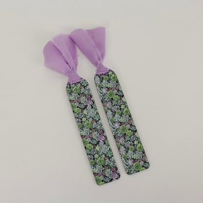 Succulents - Printed Bookmark