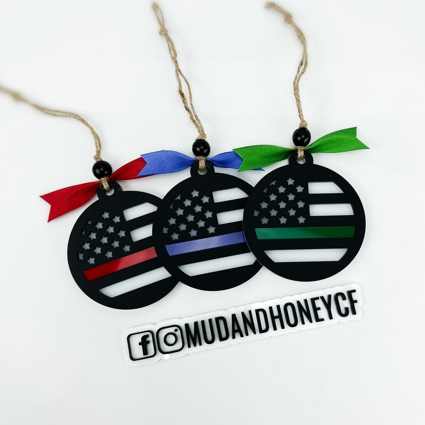Thin Blue Line - Ornament