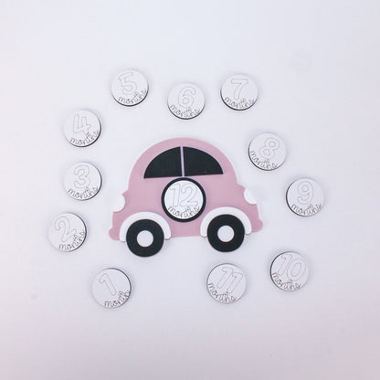 Beep Beep Baby Monthly Markers