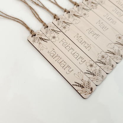 January Birthflower - Bookmark