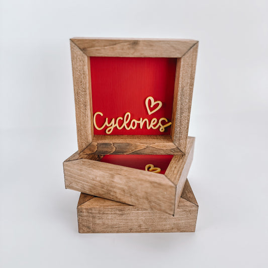 Cyclones - 6" SS Square Sign
