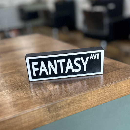 Fantasy Ave - Shelf Sign
