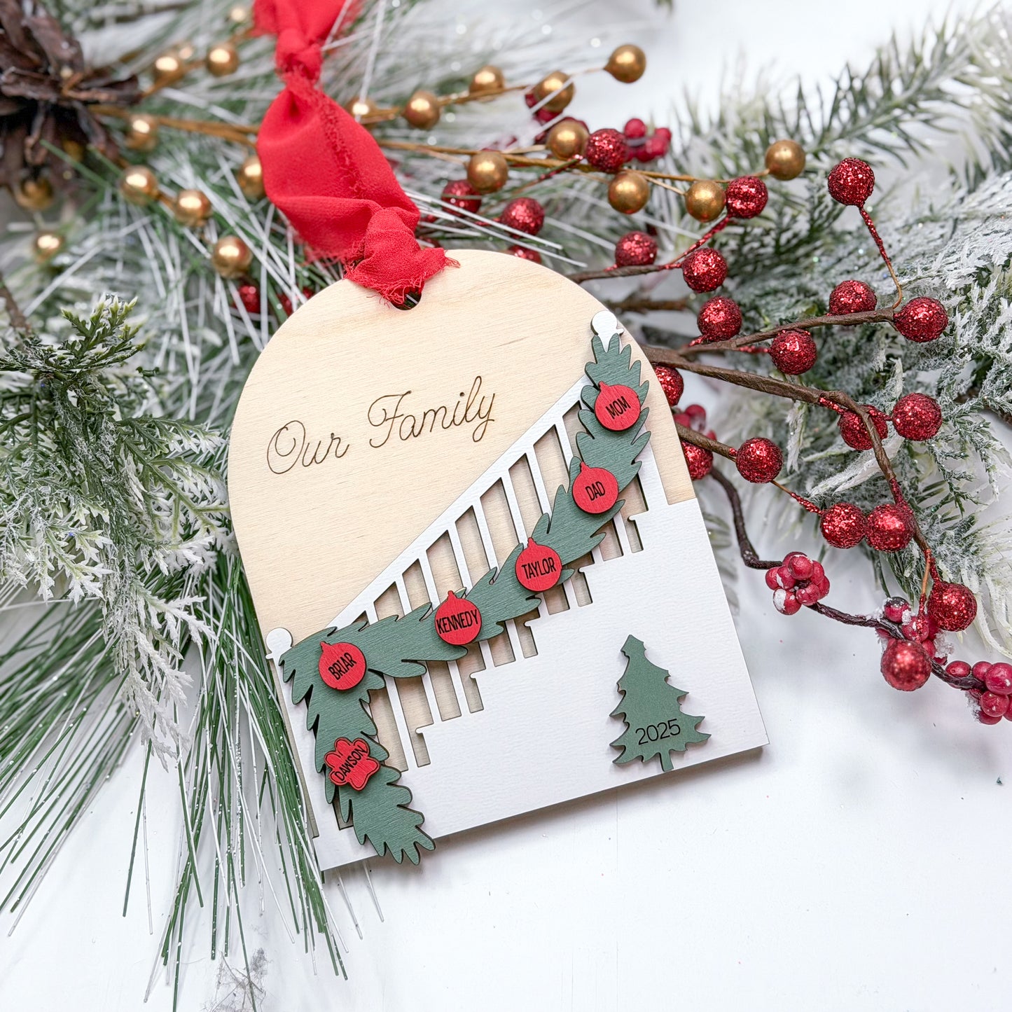 Staircase Family Ornament