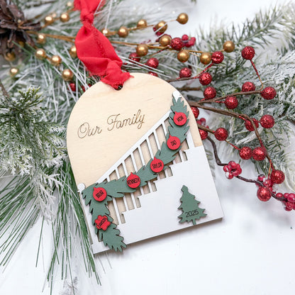 Staircase Family Ornament