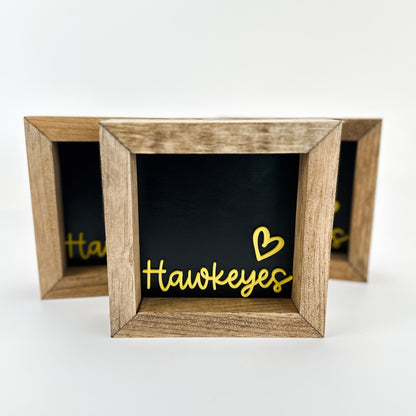 Hawkeyes - 6" SS Square Sign