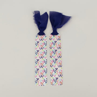 Hand-drawn Hearts - Printed Bookmark