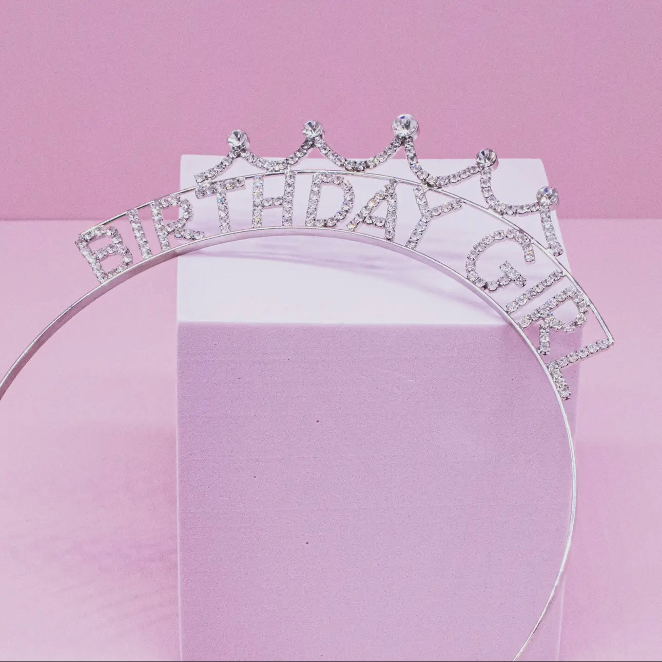 Rhinestone Birthday Girl Headband