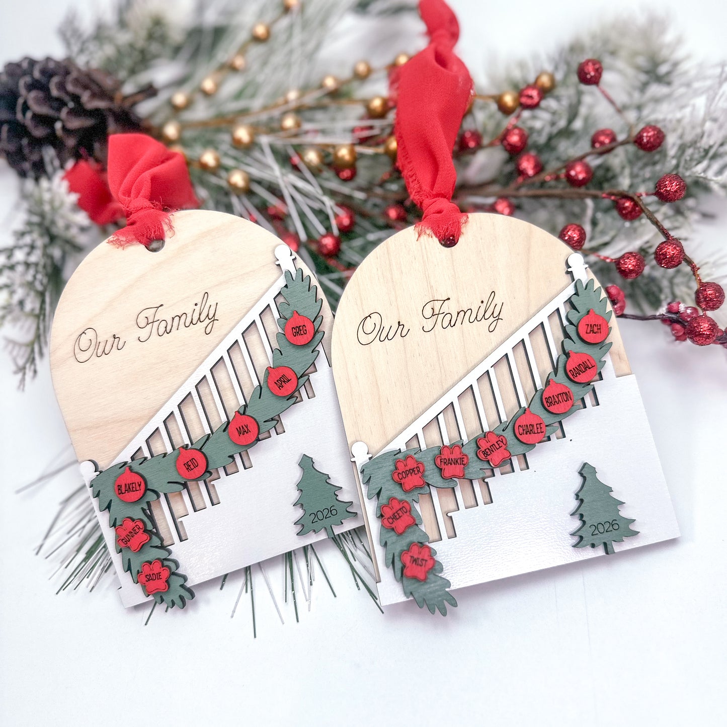 Staircase Family Ornament