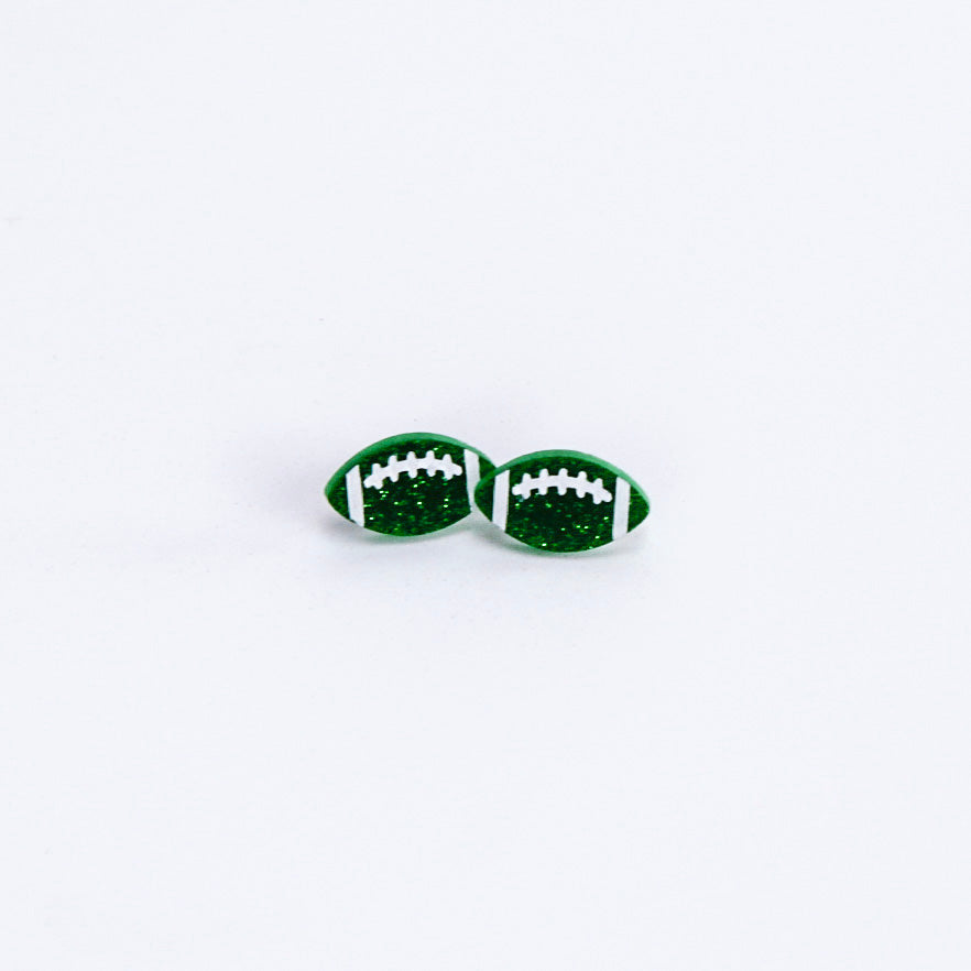 Green Football Studs