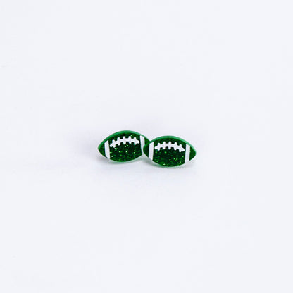 Green Football Studs