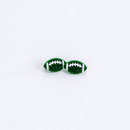 Green Football Studs