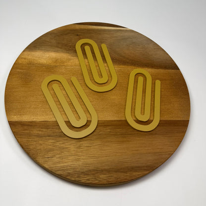 Mustard Oversized Paperclip