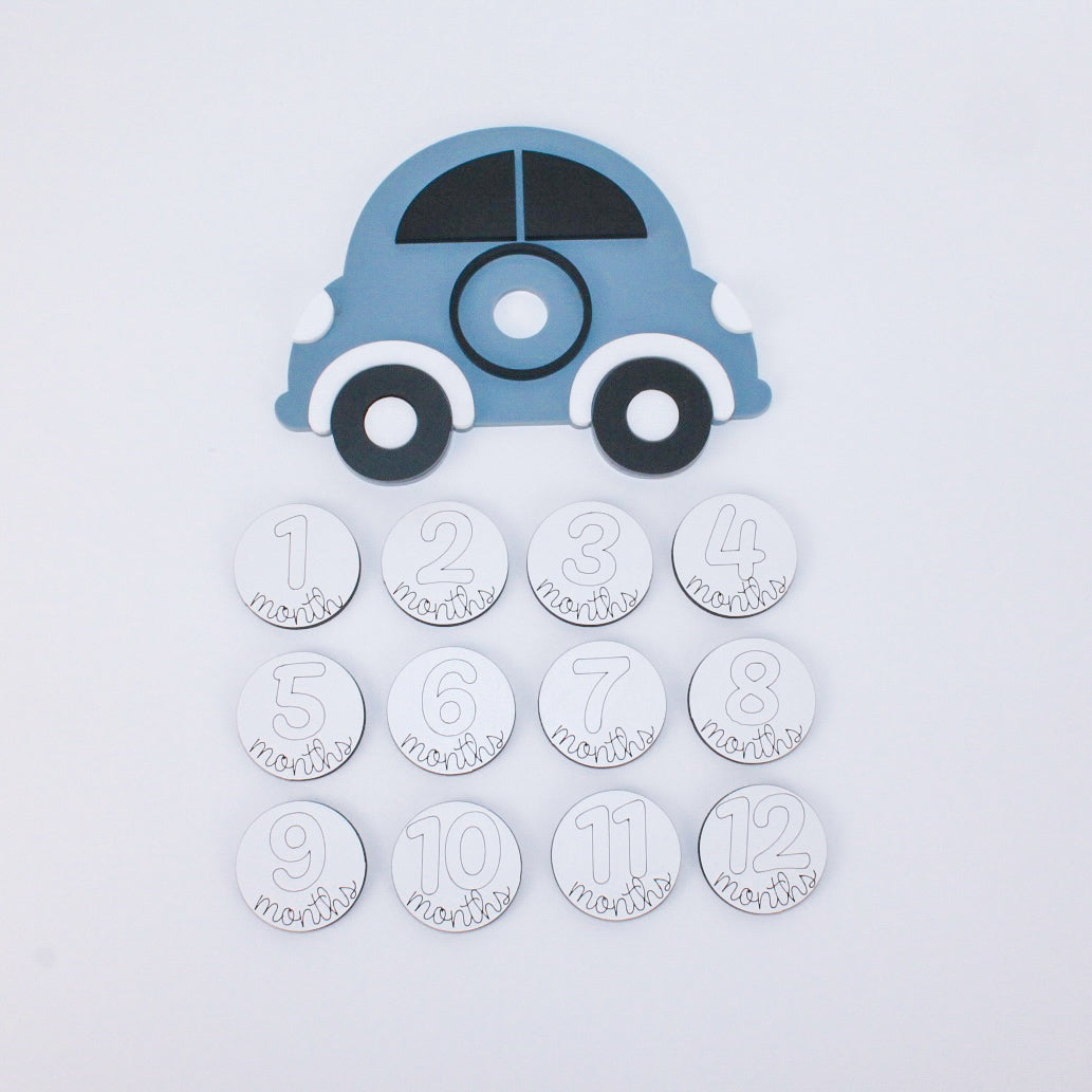 Beep Beep Baby Monthly Markers