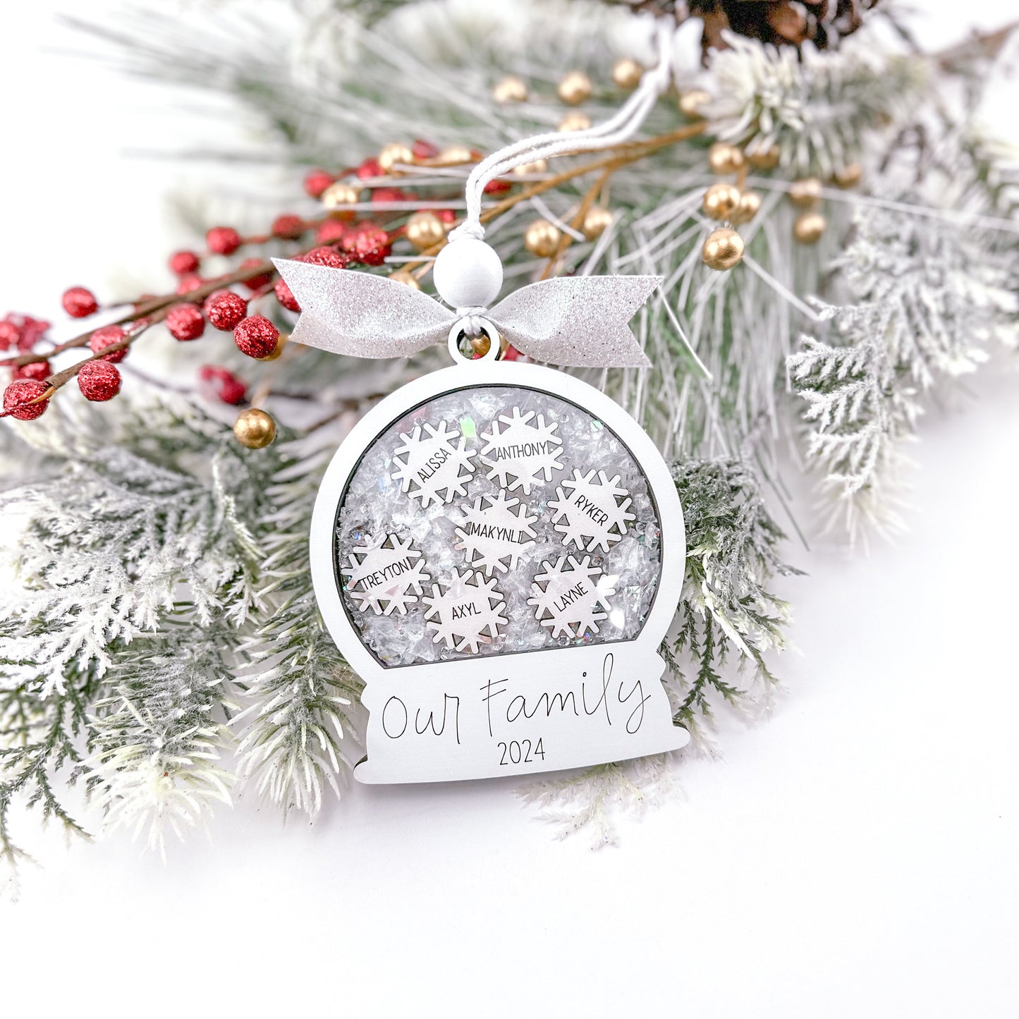 Snowglobe Family Ornament