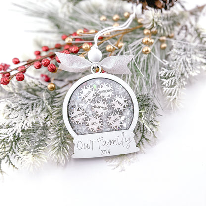 Snowglobe Family Ornament