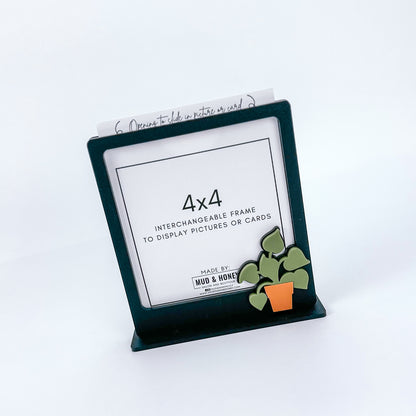 Acrylic Drop In Frame - Black Plant