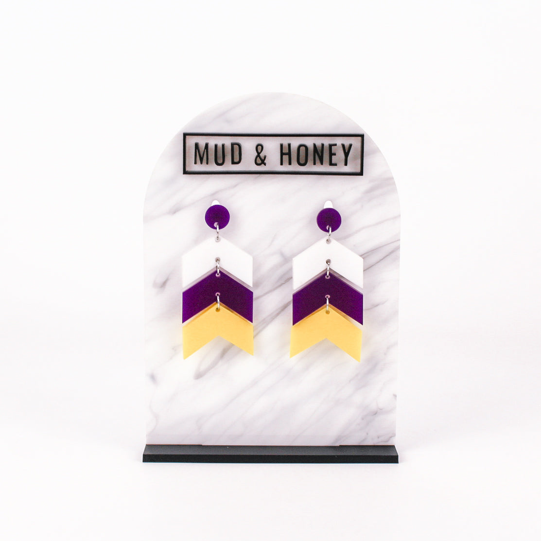 W/P/Y - Chevron SS Dangles