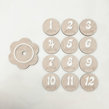 Interchangable Flower Baby Monthly Markers