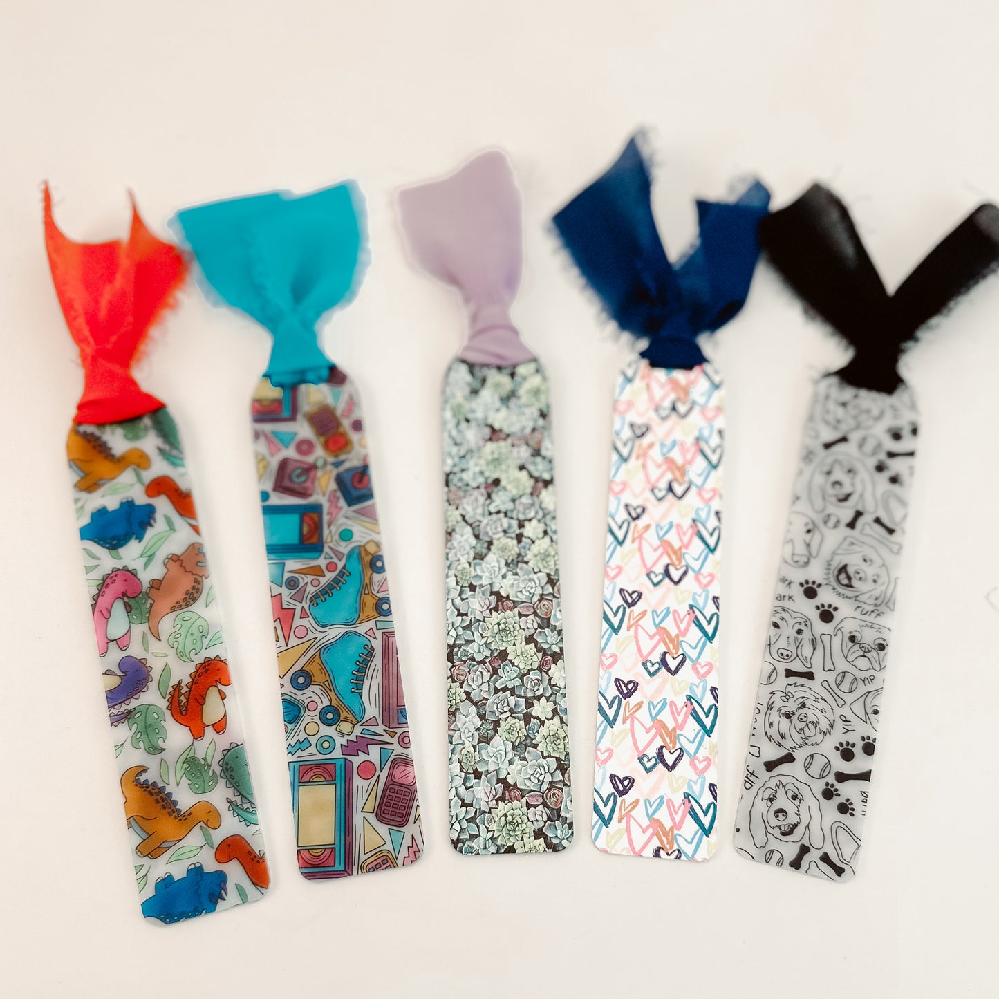 Hand-drawn Hearts - Printed Bookmark