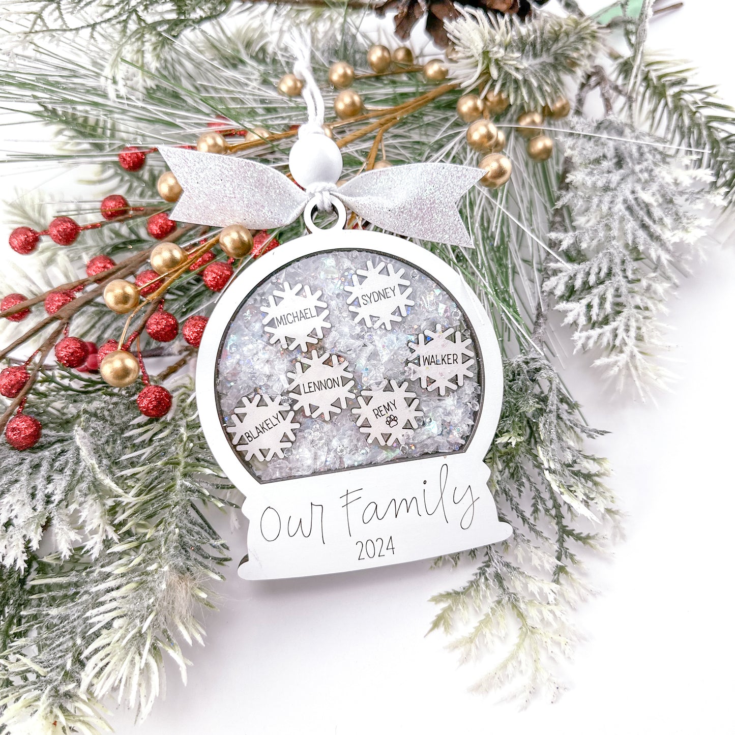 Snowglobe Family Ornament