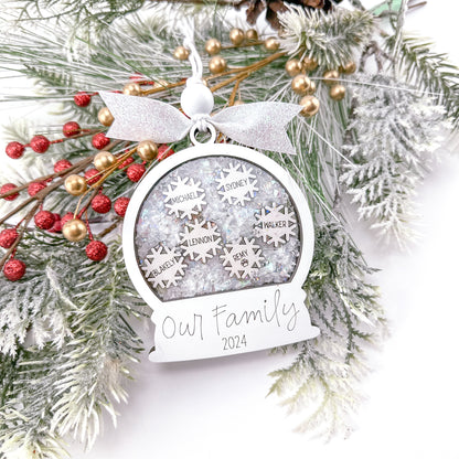Snowglobe Family Ornament