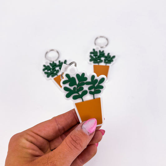 Jade Plant - Keychain