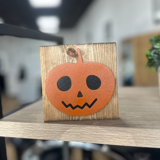 Pumpkin - 4.5" Square Sign