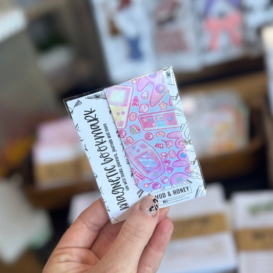 Pink Gamer - Magnetic Bookmark