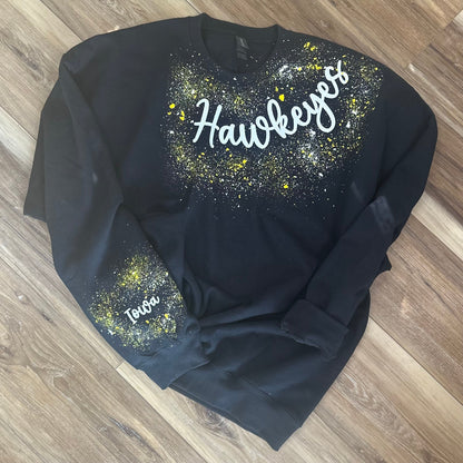 Hawkeyes Confetti Sweatshirt NEW STYLE