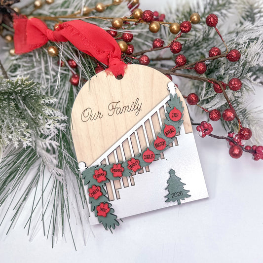 Staircase Family Ornament