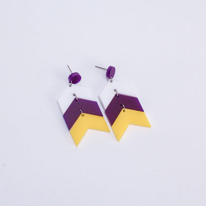 W/P/Y - Chevron SS Dangles