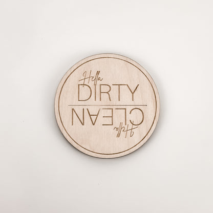 Hella Clean | Dirty - Dishwasher Magnet