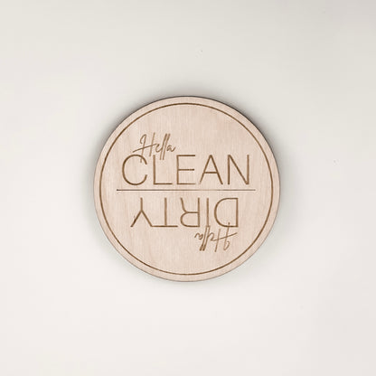 Hella Clean | Dirty - Dishwasher Magnet