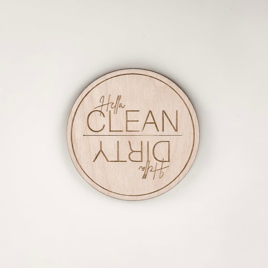 Hella Clean | Dirty - Dishwasher Magnet