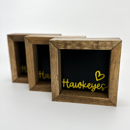 Hawkeyes - 6" SS Square Sign