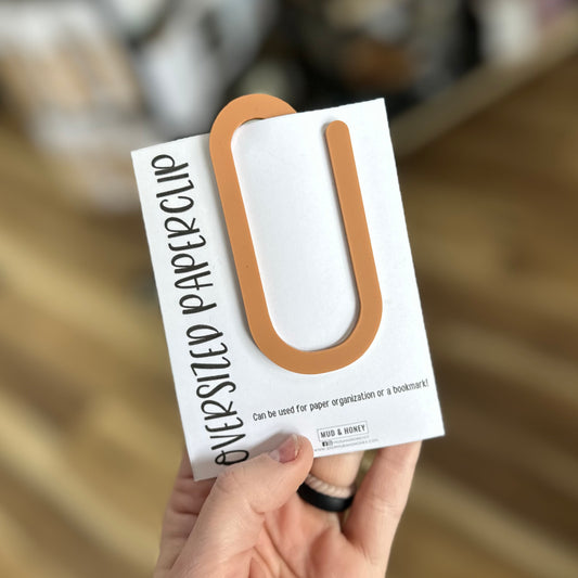 Terracotta Oversized Paperclip