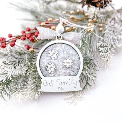Snowglobe Family Ornament