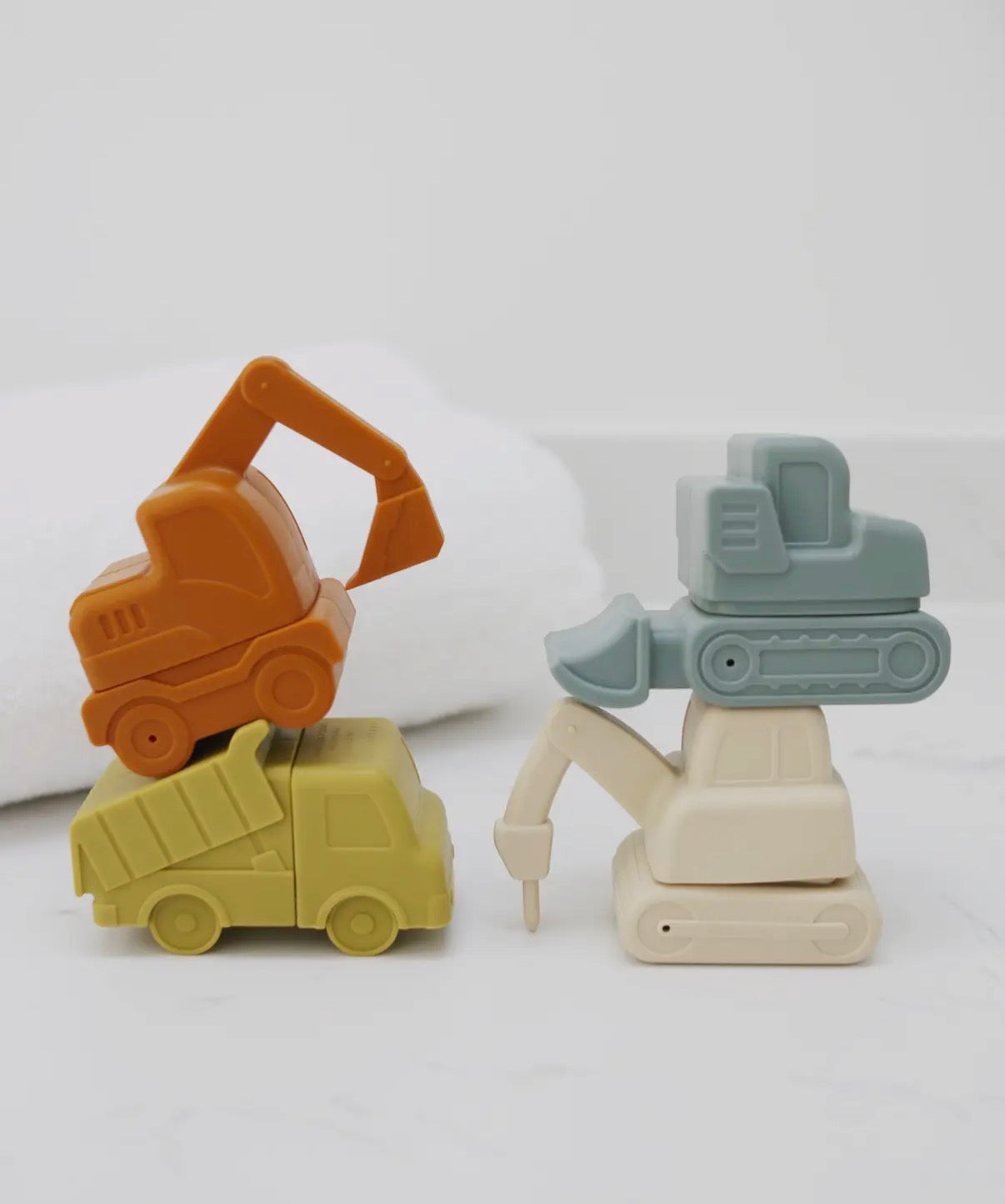 Construction bath toy set