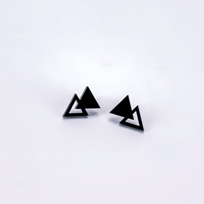 Double Triangle - Acrylic Studs