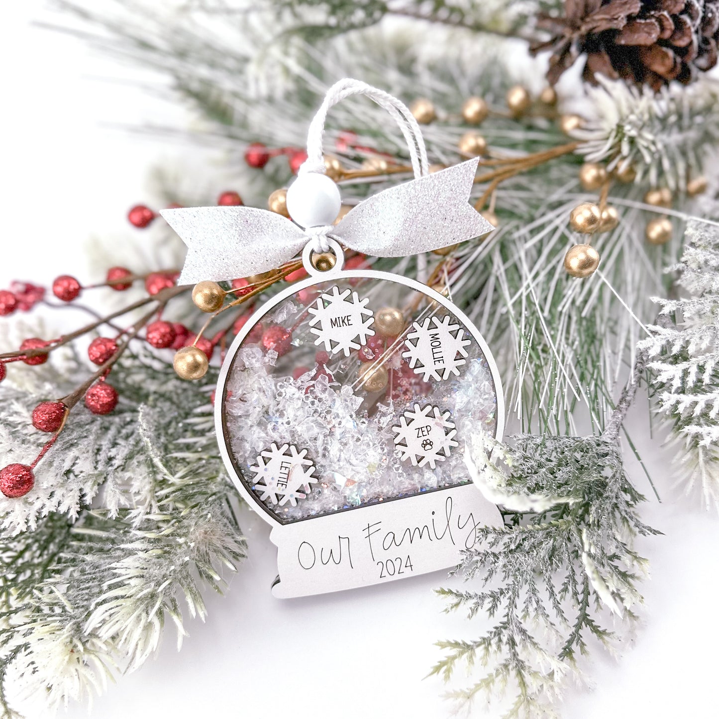 Snowglobe Family Ornament